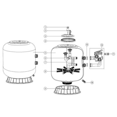 อะไหล่เครื่องกรองสระว่ายน้ำ Emaux S Series (S1000–S1200)