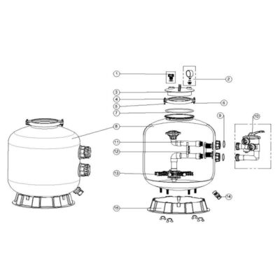 อะไหล่เครื่องกรองสระว่ายน้ำ Emaux S Series (S450–S700)
