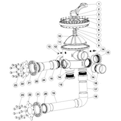 4 inch Multiport Valve Parts