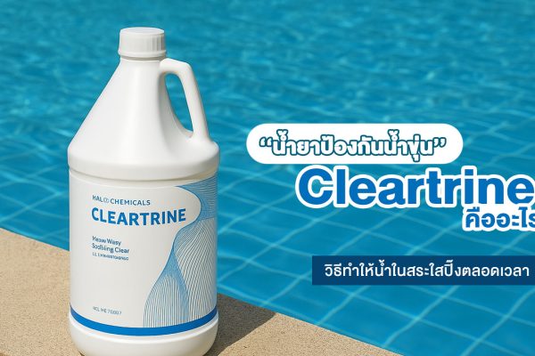 น้ำยาป้องกันน้ำขุ่น Cleartrine คืออะไร? วิธีทำให้น้ำในสระใสปิ๊งตลอดเวลา