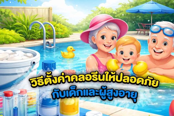 วิธีตั้งค่าคลอรีนให้ปลอดภัยกับเด็กและผู้สูงอายุ