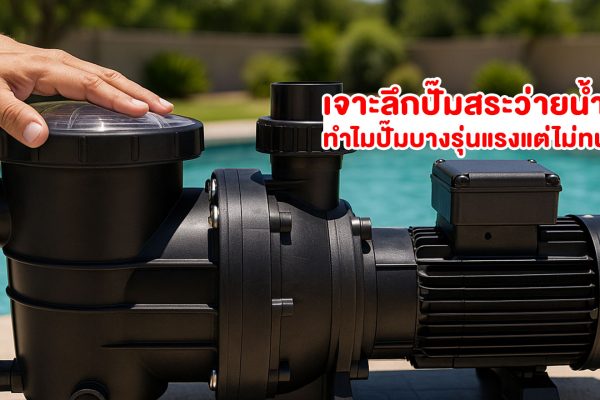 เจาะลึกปั๊มสระว่ายน้ำ ทำไมปั๊มบางรุ่นแรงแต่ไม่ทน?